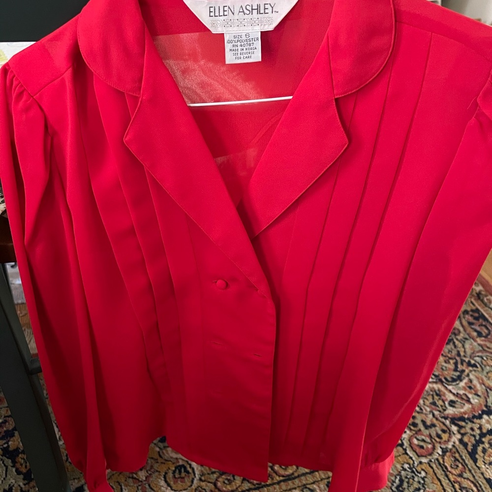 Red blouse